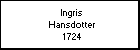 Ingris Hansdotter