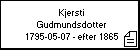 Kjersti Gudmundsdotter